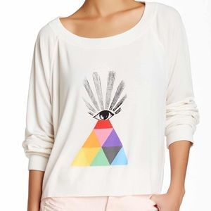 Wildfox All-Seeing Eye Monte Crop Sweater